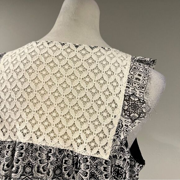 Xhilaration sleeveless a-line mini dress with lace details size‎ large - Picture 8 of 13